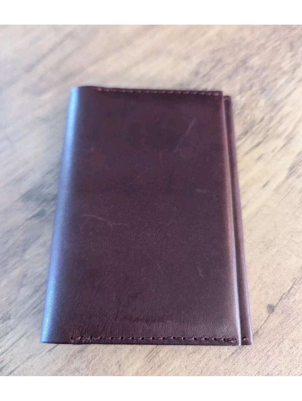 COS Leather Burgundy Card Holder/ Wallet